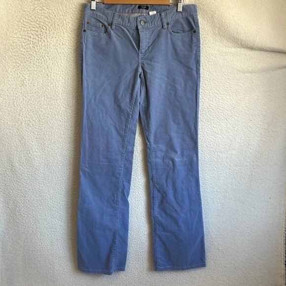 J Crew Corduroy Pants Womens Size 4 Blue - Picture 1 of 6